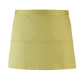 Lime - Front - Premier Colours 3 Pocket Short Apron