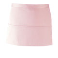 Pink - Front - Premier Colours 3 Pocket Short Apron