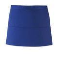 Royal Blue - Front - Premier Colours 3 Pocket Short Apron