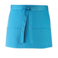 Turquoise - Front - Premier Colours 3 Pocket Short Apron