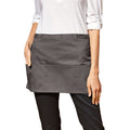 Dark Grey - Back - Premier Colours 3 Pocket Short Apron