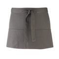 Dark Grey - Front - Premier Colours 3 Pocket Short Apron