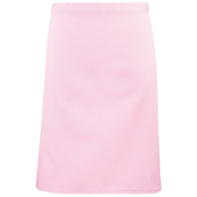 Pink - Front - Premier Colours Mid Length Apron