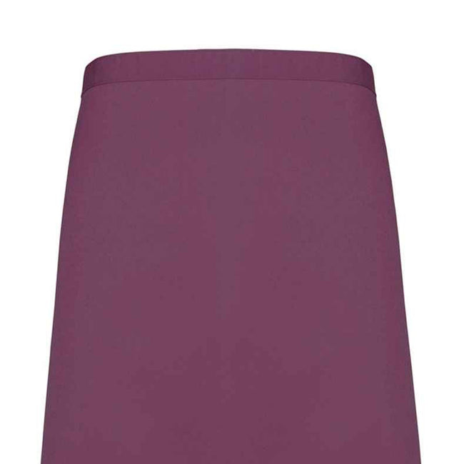 Aubergine - Back - Premier Colours Mid Length Apron