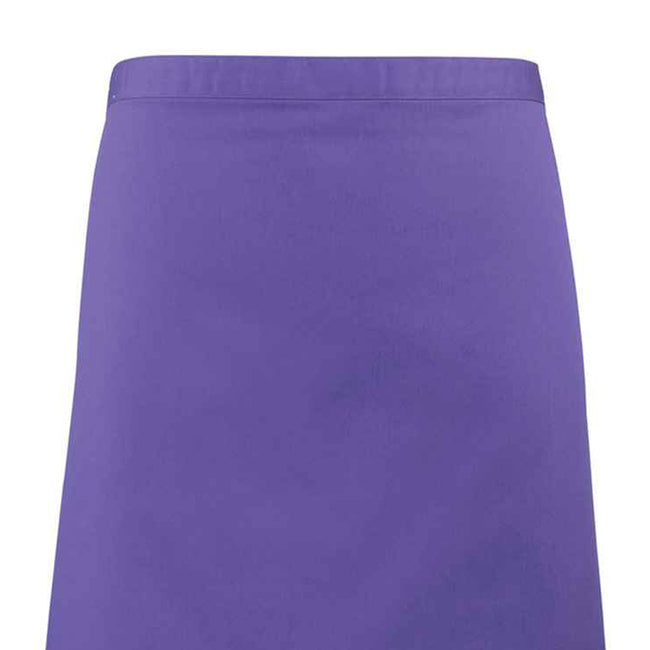 Purple - Back - Premier Colours Mid Length Apron