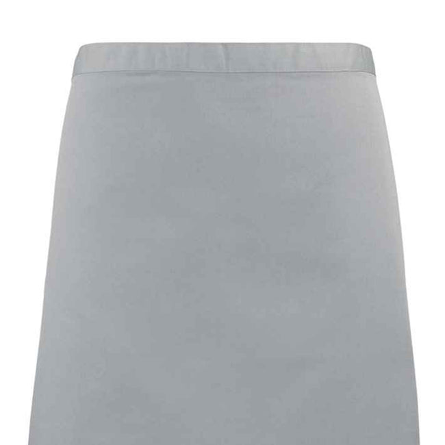 Silver - Back - Premier Colours Mid Length Apron