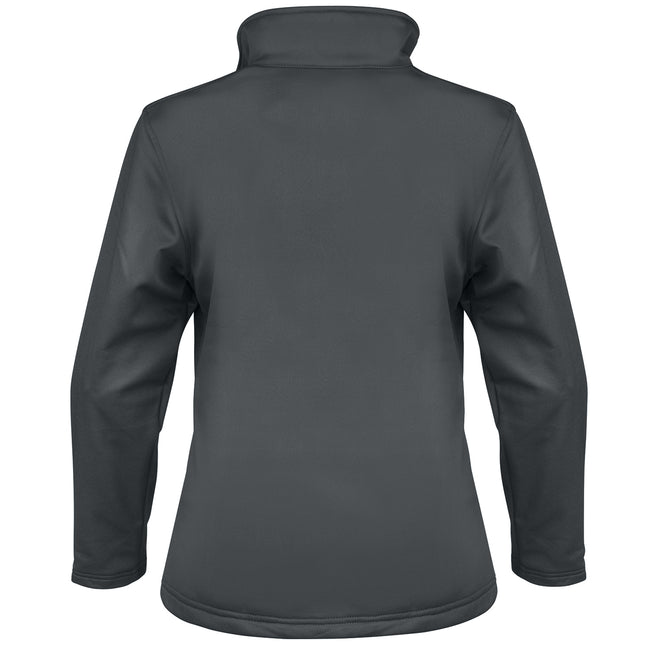 Black - Back - Result Core Womens-Ladies Soft Shell Jacket