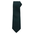 Bottle Green - Front - Premier Plain Polyester Tie