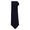 Navy - Front - Premier Plain Polyester Tie