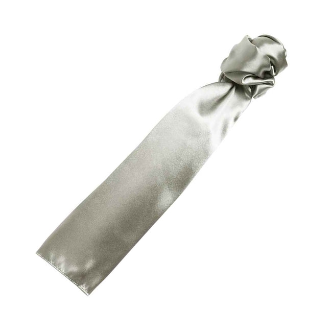 Silver - Back - Premier Colours Plain Scarf