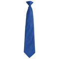 Royal Blue - Front - Premier Unisex Adult Colours Fashion Plain Clip-On Tie