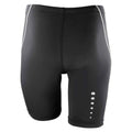 Black - Back - Spiro Mens Bodyfit Base Layer Shorts