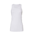 White - Front - Bella + Canvas Womens-Ladies Racerback Flowy Tank Top