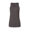 Dark Grey Heather - Front - Bella + Canvas Womens-Ladies Racerback Flowy Tank Top