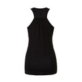 Black - Back - Bella + Canvas Womens-Ladies Racerback Flowy Tank Top