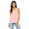 Soft Pink - Front - Bella + Canvas Womens-Ladies Racerback Flowy Tank Top