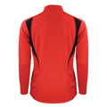 Red-Black-White - Back - Spiro Unisex Adult Trial Zip Neck Training Top