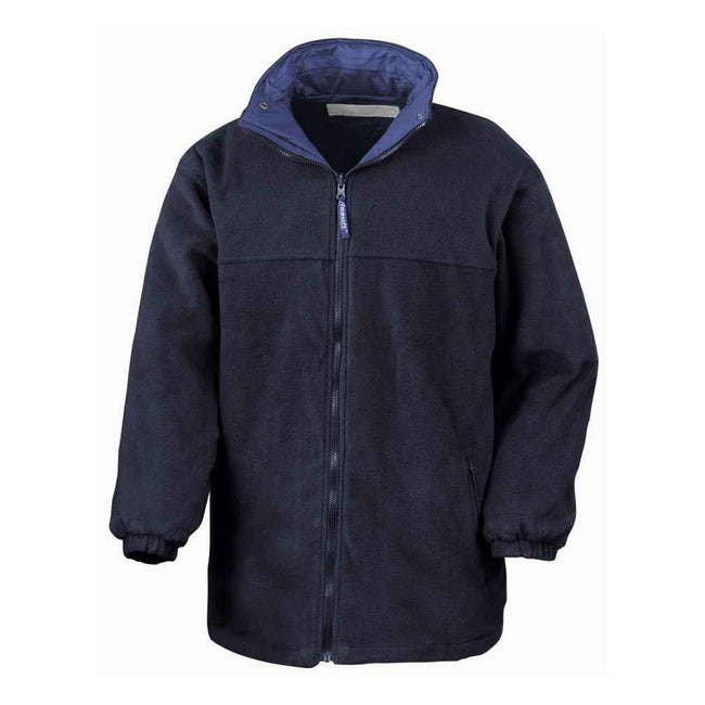 Royal Blue-Navy - Back - Result Mens StormDri 4000 Reversible Waterproof Jacket