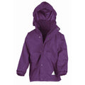 Purple-Purple - Front - Result Childrens-Kids StormDri 4000 Reversible Jacket