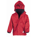 Red-Navy - Front - Result Childrens-Kids StormDri 4000 Reversible Jacket