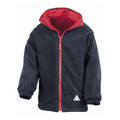 Red-Navy - Back - Result Childrens-Kids StormDri 4000 Reversible Jacket
