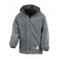 Black-Grey - Back - Result Childrens-Kids StormDri 4000 Reversible Jacket