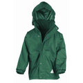 Bottle Green-Bottle Green - Front - Result Childrens-Kids StormDri 4000 Reversible Jacket