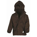 Brown-Brown - Front - Result Childrens-Kids StormDri 4000 Reversible Jacket