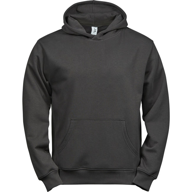 Grey - Front - Tee Jays Childrens-Kids Power Heather Hoodie