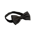 Black - Front - Premier Plain Polyester Bow Tie