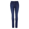 Dark Blue Washed - Front - So Denim Womens-Ladies Lara Skinny Jeans