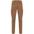 Washed Dark Camel - Back - Native Spirit Mens Washed Cargo Trousers