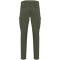 Washed Organic Khaki - Back - Native Spirit Mens Washed Cargo Trousers