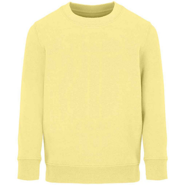 Light Yellow - Front - SOLS Childrens-Kids Columbia Sweatshirt