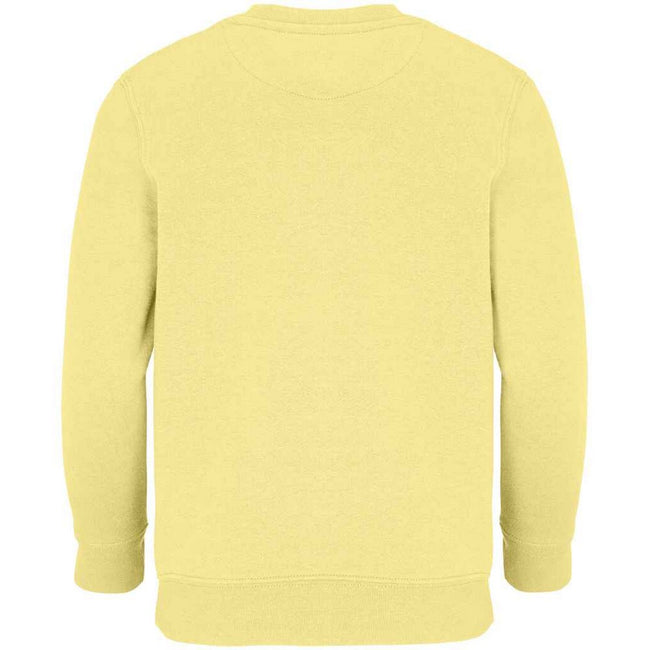 Light Yellow - Back - SOLS Childrens-Kids Columbia Sweatshirt