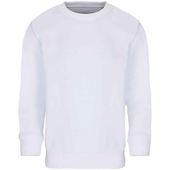 White - Front - SOLS Childrens-Kids Columbia Sweatshirt