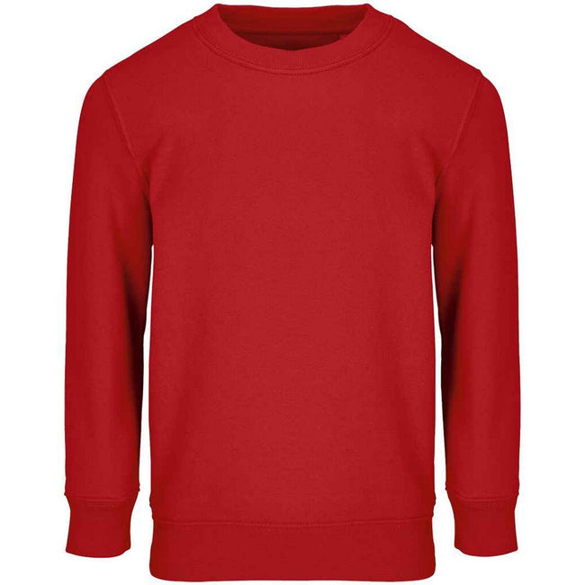 Bright Red - Front - SOLS Childrens-Kids Columbia Sweatshirt