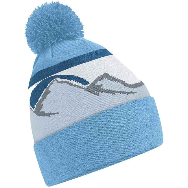 Glacier Peaks - Front - Beechfield Mountain Pom Pom Beanie