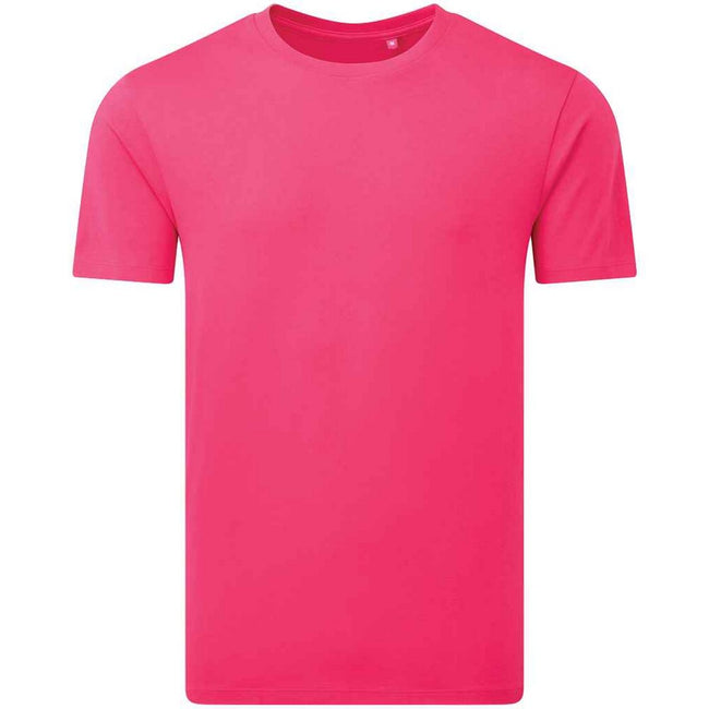 Hot Pink - Front - Anthem Unisex Adult Organic Midweight T-Shirt