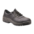 Black - Front - Portwest Mens Steelite S1P Leather Safety Shoes