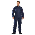 Navy - Back - Portwest Mens Bizweld Flame Resistant Overalls