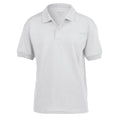 White - Front - Gildan Childrens-Kids Dryblend Jersey Polo Shirt