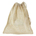 Natural - Front - Westford Mill Mesh Organic Cotton Drawstring Bag