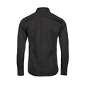 Black - Back - Tee Jays Mens Stretch Long-Sleeved Active Shirt