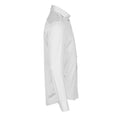 White - Side - Tee Jays Mens Stretch Long-Sleeved Active Shirt