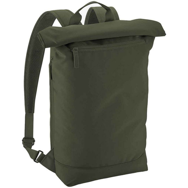 Pine Green - Side - Bagbase Simplicity Roll Top Backpack