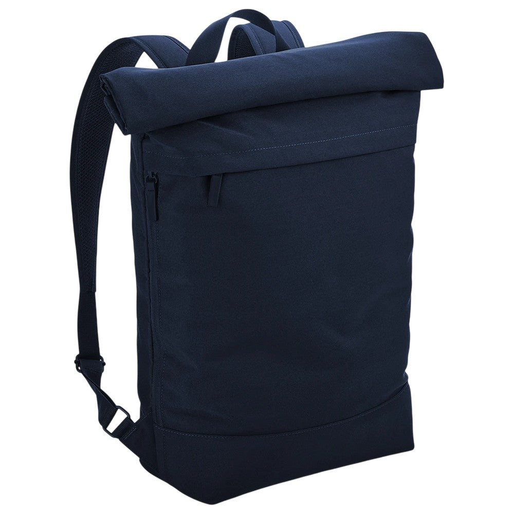 French Navy - Side - Bagbase Simplicity Roll Top Backpack