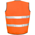 Orange - Back - SAFE-GUARD by Result Unisex Adult Motorist Hi-Vis Vest
