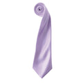 Lilac - Front - Premier Unisex Adult Colours Satin Tie
