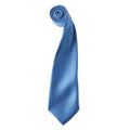 Mid Blue - Front - Premier Unisex Adult Colours Satin Tie
